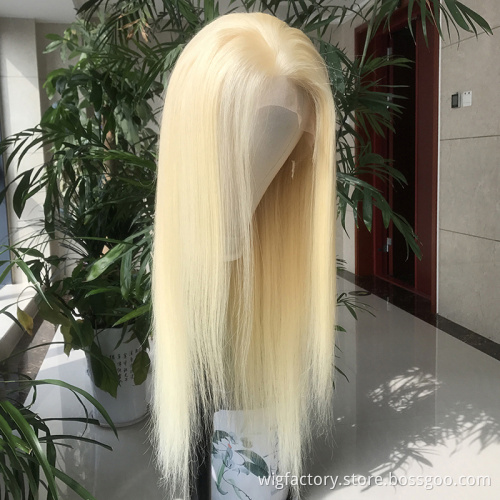 Wholesale Free Sample Raw 613 Indian Hair,hd Lace Wigs Raw Indian Hair,10A Mink 13*4 Blonde Lace Front Human Hair Wig